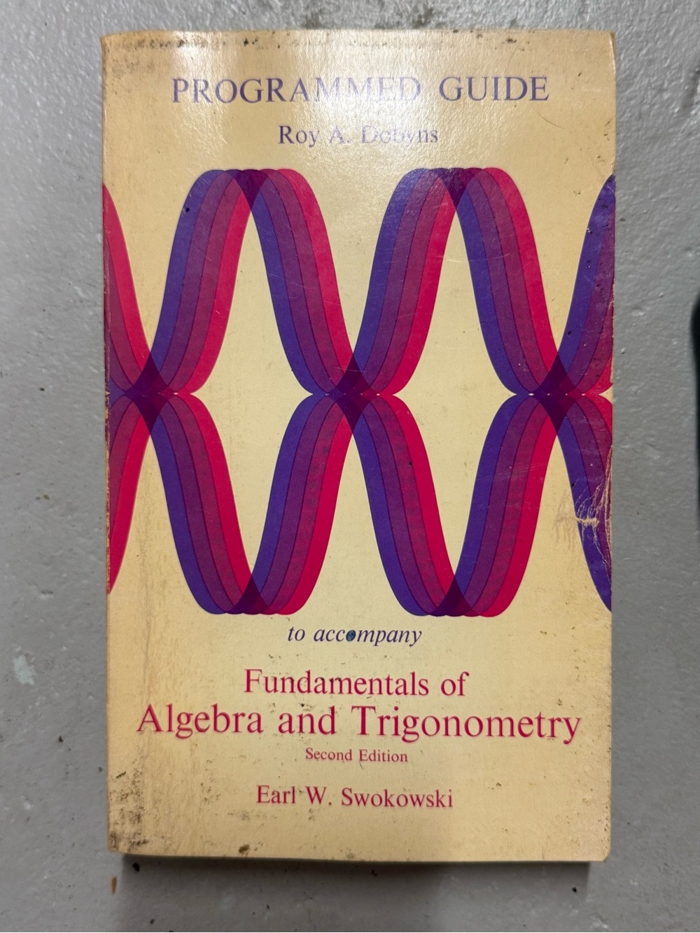 Vintage Programmed Guide Algebra Trigonometry Swokowski Math Workbook PB